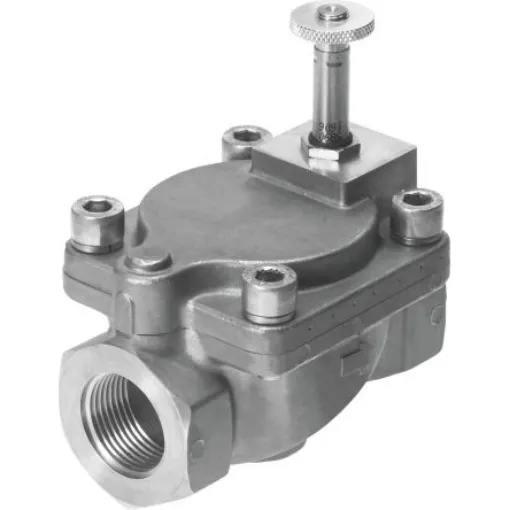 Festo 2/2 Pneumatic Solenoid Valve - Pilot G 3/8 VZWM Series, 546163 - VZWM-L-M22C-G38-F5-R1 product image
