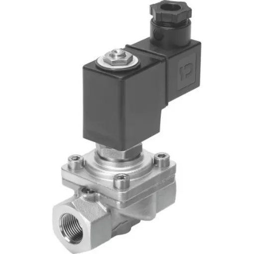 Festo 2/2 Solenoid Valve - Solenoid/Pilot G 3/8 VZWF Series, 1492135 - VZWF-B-L-M22C-G38-135-E-1P4-10-R1 product image