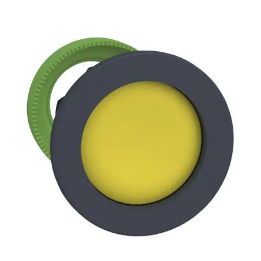 Schneider Electric Harmony ZB5 Series Yellow Momentary Push Button Head, 30mm Cutout, IP66, IP67, IP69K - ZB5FA56 product image