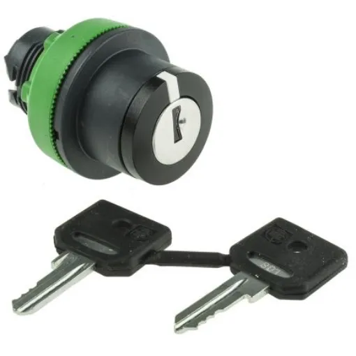 Schneider Electric Harmony XB5 2-position Key Switch Head, Latching, 30mm Cutout - ZB5FG02 product image
