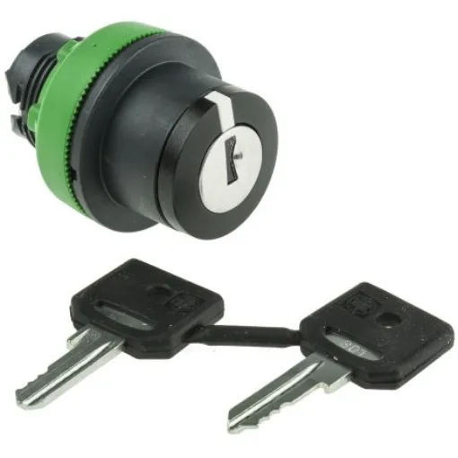 Schneider Electric Harmony XB5 3-position Key Switch Head, Latching, 30mm Cutout - ZB5FG04D product image
