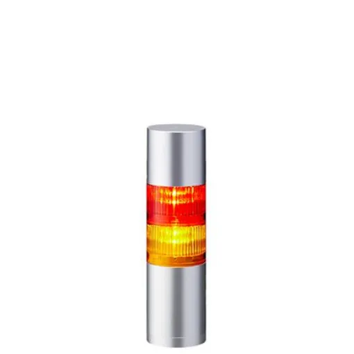 Patlite LR6 Series Coloured Buzzer Signal Tower, 2 Lights, 24 V dc, Direct Mount - LR6-202WJBU-RY product image