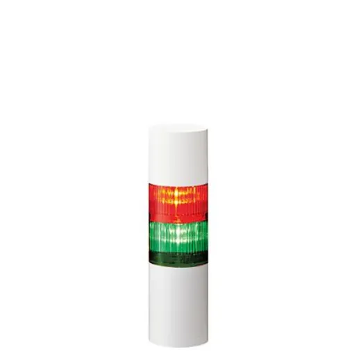 Patlite LR6 Series Coloured Buzzer Signal Tower, 2 Lights, 24 V dc, Direct Mount - LR6-202WJBW-RG product image