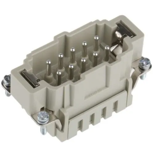 HARTING Heavy Duty Power Connector Insert, 16A, Male, Han ES Series, 10 Contacts - 09330102616 product image