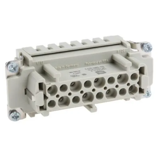 HARTING Heavy Duty Power Connector Insert, 16A, Female, Han ES Series, 16 Contacts - 09330162716 product image