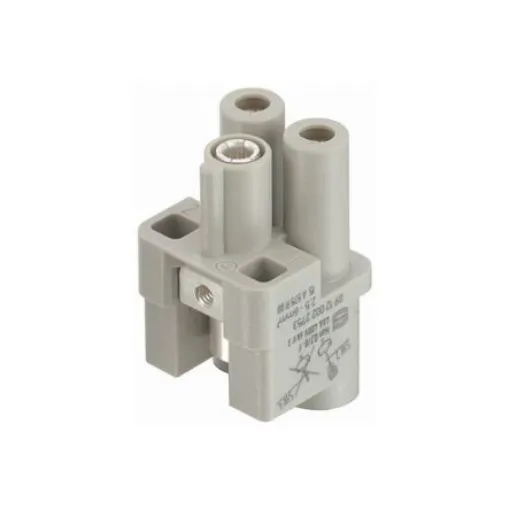HARTING Heavy Duty Power Connector Insert, 40A, Female, Han Q Series, 2 Contacts - 09120022753 product image