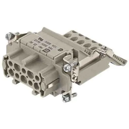 HARTING Heavy Duty Power Connector Insert, 16A, Female, Han ES AV Series, 10 Contacts - 09330104739 product image