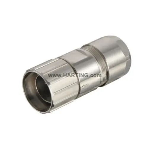 HARTING Han M23 Signal Heavy Duty Power Connector Housing, M23 Thread, Straight - 09151000402 product image
