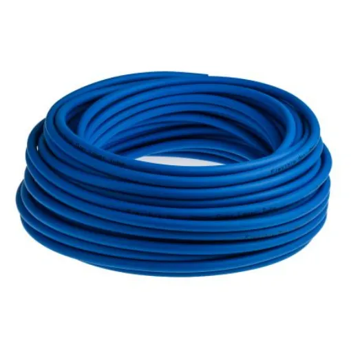 RS PRO Compressed Air Pipe Blue PUR, PVC 6mm x 30m - 1745728 product image