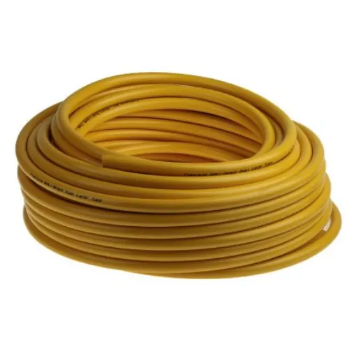 RS PRO Compressed Air Pipe Yellow PUR, PVC 6mm x 30m - 1745731 product image