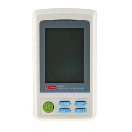RS PRO 5322 Data Logging Air Quality Monitor for Humidity, Temperature, VOC, +60°C Max, 99%RH Max, Battery-Powered - 1749558 product image