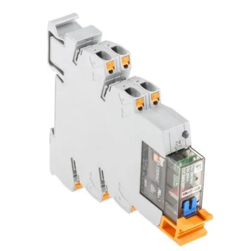 Phoenix Contact PLC-RPT- 24DC/21-21/MS Series Interface Relay, DIN Rail Mount, 24V dc Coil, DPDT, 2-Pole - 2910519 product image