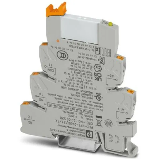 Phoenix Contact PLC-RPT-24DC/21/EX Series Interface Relay, DIN Rail Mount, 24V dc Coil, SPDT, 1-Pole - 2909528 product image