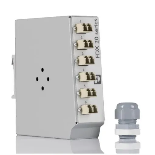 Phoenix Contact 6 Port LC Multimode Duplex Fibre Optic Patch Panel With 2 Ports Populated - 1019710 product image