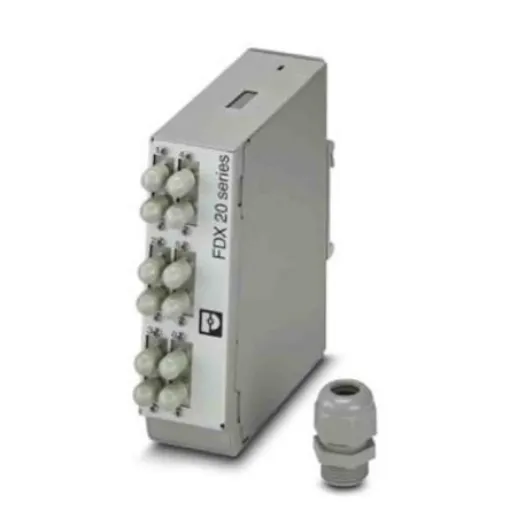 Phoenix Contact 6 Port ST Multimode Duplex Fibre Optic Patch Panel With 2 Ports Populated - 1019683 product image