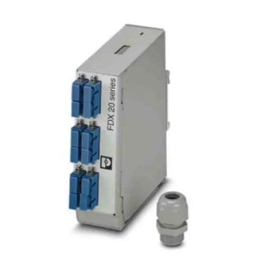 Phoenix Contact 6 Port SC Single Mode Duplex Fibre Optic Patch Panel With 2 Ports Populated - 1019692 product image