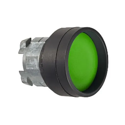 Schneider Electric Harmony XB4 Series Green Momentary Push Button Head, 22mm Cutout, IP66, IP67, IP69K - ZB4BA367 product image
