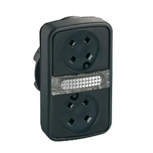 Schneider Electric ZB5 Series Black Momentary Push Button Head, 22mm Cutout, IP66, IP67, IP69K - ZB5AW7A9 product image