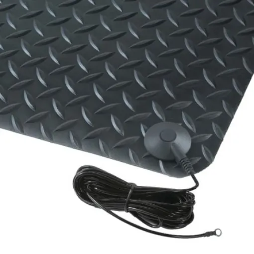 Notrax 826 Diamond Stat PVC Anti-Fatigue Mat, 300cm x 91cm x 14mm - 826S0312BL product image