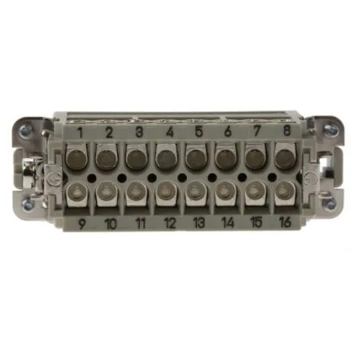 HARTING Heavy Duty Power Connector Insert, 16A, Male, Han A Series, 16 Contacts - 09200162612 product image