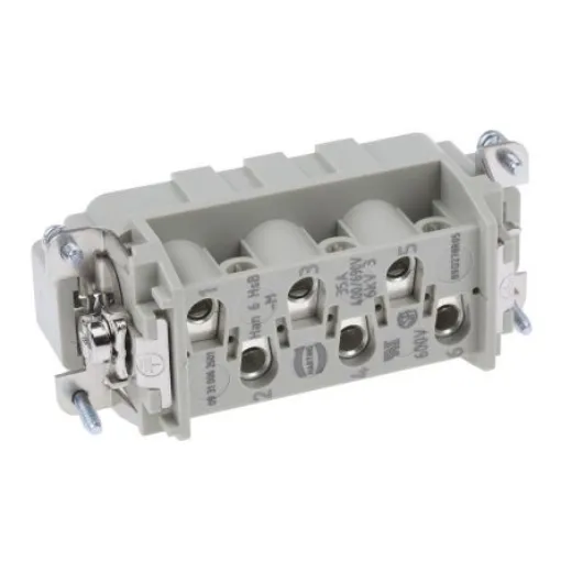 HARTING Heavy Duty Power Connector Insert, 35A, Male, Han HSB Series, 7 Contacts - 09310062601 product image