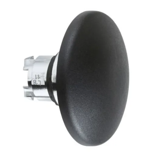Schneider Electric ZB4 Series Black Spring Return Push Button Head, 22mm Cutout, IP66, IP67, IP69K - ZB4BR216 product image