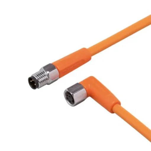 ifm electronic Straight Male 1 way M8 to Right Angle Female 1 way M8 Sensor Actuator Cable, 2m - EVT211 product image