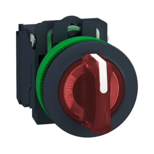 Schneider Electric Selector Switch - (SPDT) 30mm Cutout Diameter, Illuminated 3 Positions - XB5FK134B5 product image