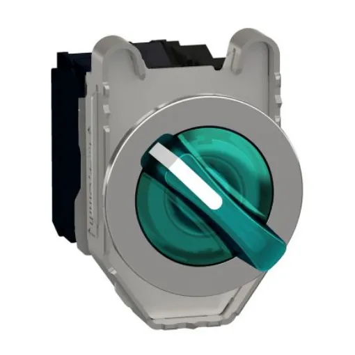 Schneider Electric Selector Switch - (SPDT) 30mm Cutout Diameter, Illuminated 2 Positions - XB4FK123B5 product image