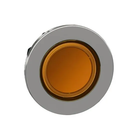 Schneider Electric ZB4 Series Yellow Maintained Push Button Head, 30mm Cutout, IP66, IP67, IP69K - ZB4FH053 product image