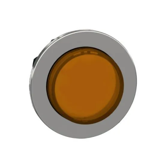 Schneider Electric ZB4 Series Yellow Momentary Push Button Head, 30mm Cutout, IP66, IP67, IP69K - ZB4FH53 product image