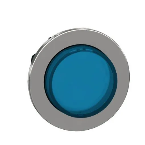 Schneider Electric ZB4 Series Blue Maintained Push Button Head, 30mm Cutout, IP66, IP67, IP69K - ZB4FH63 product image