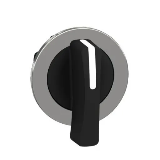 Schneider Electric ZB4 Series 3 Position Selector Switch Head, 30mm Cutout, Black Handle - ZB4FJ7 product image