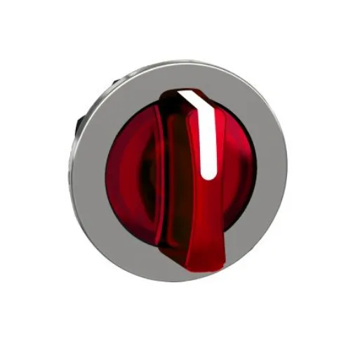 Schneider Electric ZB4 Series 3 Position Selector Switch Head, 30mm Cutout, Red Handle - ZB4FK1343 product image