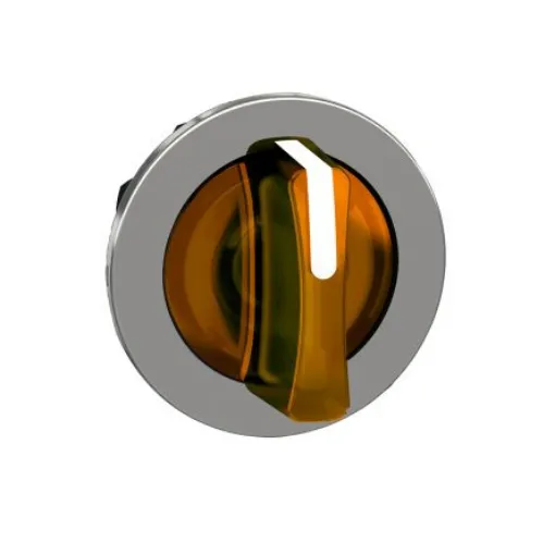Schneider Electric ZB4 Series 3 Position Selector Switch Head, 30mm Cutout, Orange Handle - ZB4FK1353 product image