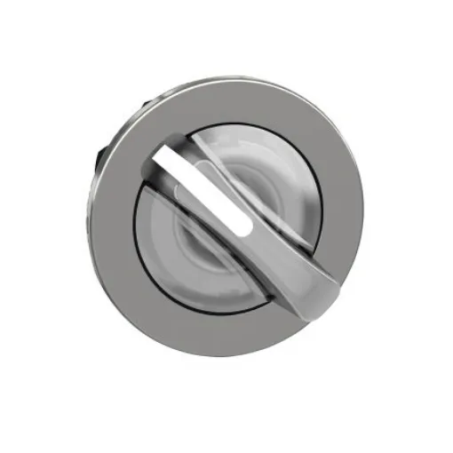 Schneider Electric ZB4 Series 2 Position Selector Switch Head, 30mm Cutout, White Handle - ZB4FK1413 product image