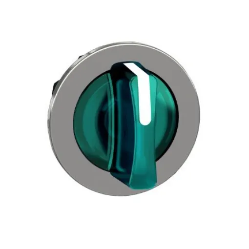 Schneider Electric ZB4 Series 3 Position Selector Switch Head, 30mm Cutout, Green Handle - ZB4FK1833 product image