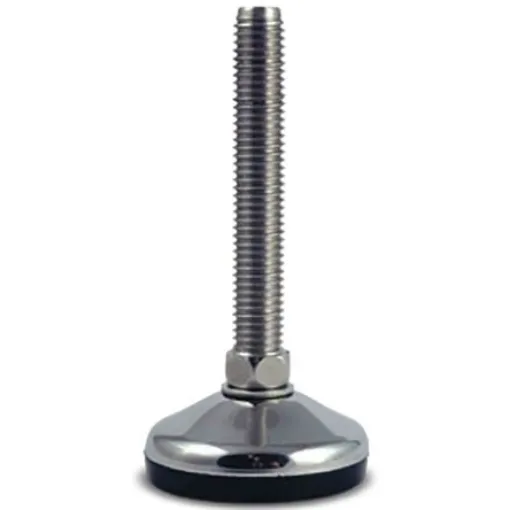 RS PRO M20 Stainless Steel Adjustable Foot, 1500kg Static Load Capacity 10° Tilt Angle - 1854523 product image