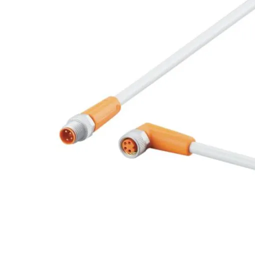 ifm electronic Straight Male 1 way M8 to Right Angle Female 1 way M8 Sensor Actuator Cable, 1m - EVW099 product image