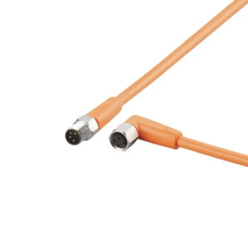 ifm electronic Straight Male 1 way M8 to Right Angle Female 1 way M8 Sensor Actuator Cable, 2m - EVT206 product image