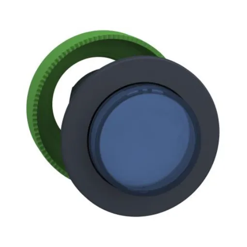 Schneider Electric ZB5 Series Blue Maintained Push Button Head, 30mm Cutout, IP66, IP67, IP69K - ZB5FH63 product image