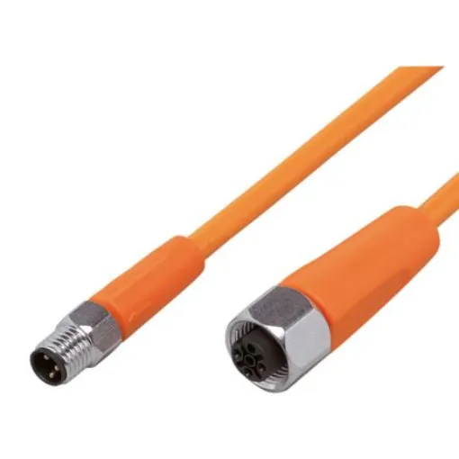 ifm electronic Straight Male 1 way M8 to Straight Female 1 way M12 Sensor Actuator Cable, 2m - EVT263 product image