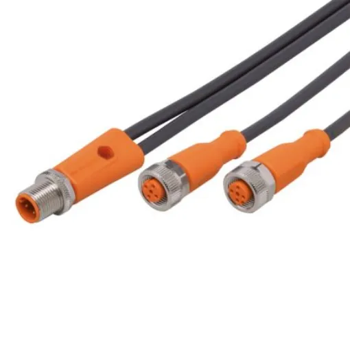 ifm electronic Straight Male 3 way M12 to Straight Female 5 way M12 Communication Cable, 1m - EVC431 product image
