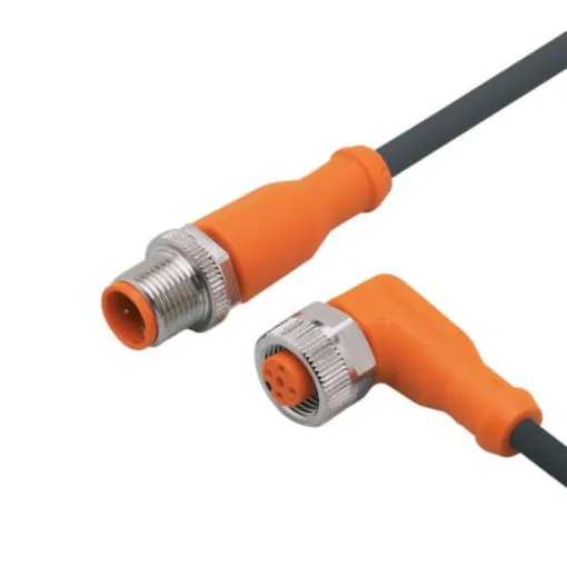 ifm electronic Straight Male 3 way M12 to Right Angle Female 5 way M12 Communication Cable, 8m - EVC827 product image