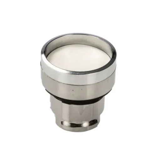Schneider Electric Harmony XB4 Series White Illuminated Spring Return Push Button Head, 22mm Cutout, IP66, IP67, IP69K - ZB4BA16 product image