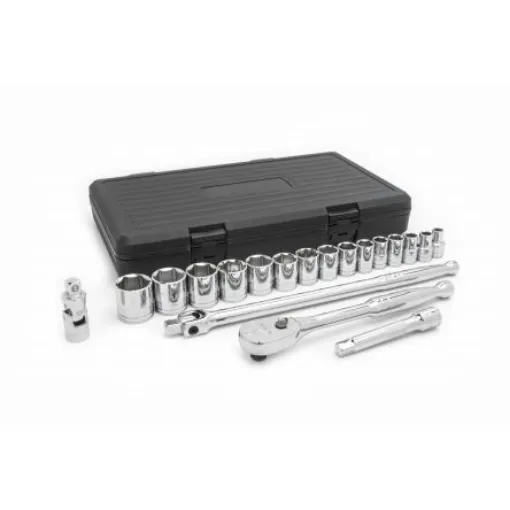 GearWrench 19-Piece Imperial 1/2 in Standard Socket Set with Ratchet, 6 point - 80791 product image