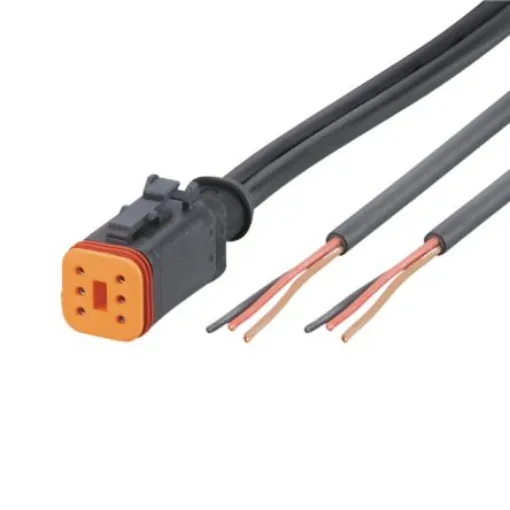 ifm electronic Straight Female 1 way Deutsch to Unterminated Actuator/Sensor Cable, 1m - E12546 product image
