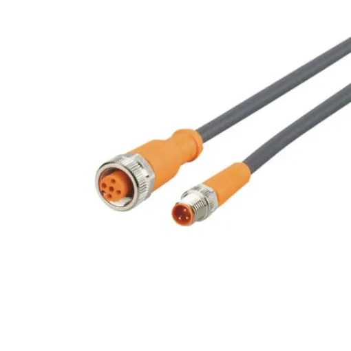 ifm electronic Straight Male 3 way M8 to Straight Female 5 way M12 Communication Cable, 8m - EVC831 product image