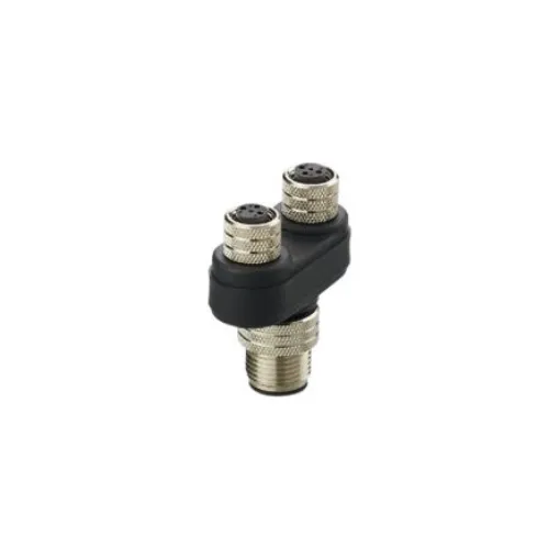 ifm electronic Side Entry, Top Entry 1 Pole M12 Plug to 2 Pole M8 Socket Adapter - E10802 product image