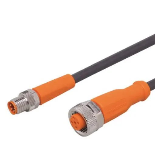 ifm electronic Straight Male 1 way M8 to Straight Female 1 way M12 Actuator/Sensor Cable, 1m - EVC297 product image